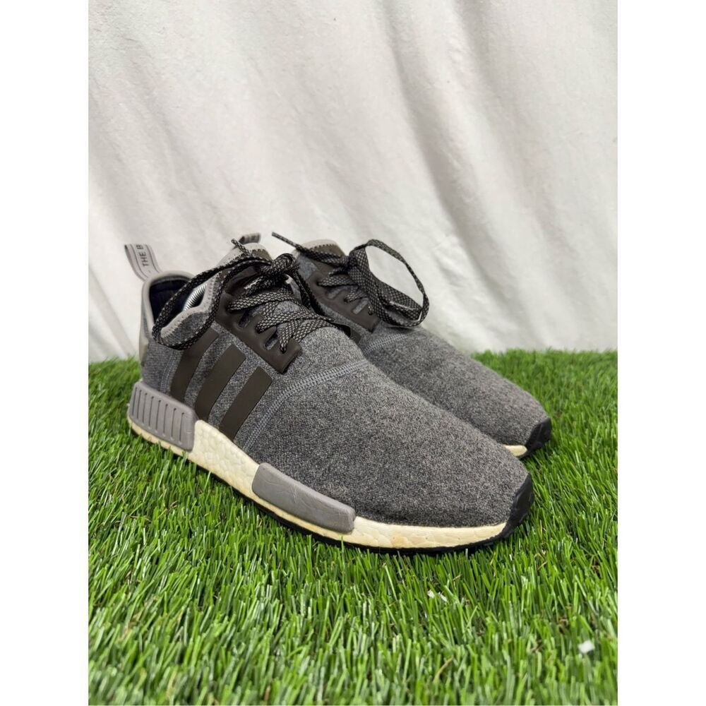 Size 10 - Adidas Nmd_r1 Charcoal Wool Running Ath… - image 1